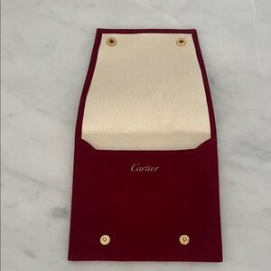 Cartier Velvet Jewelry Holder Travel Case